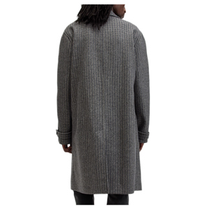 AllSaints Goodman Houndstooth Wool Blend Coat